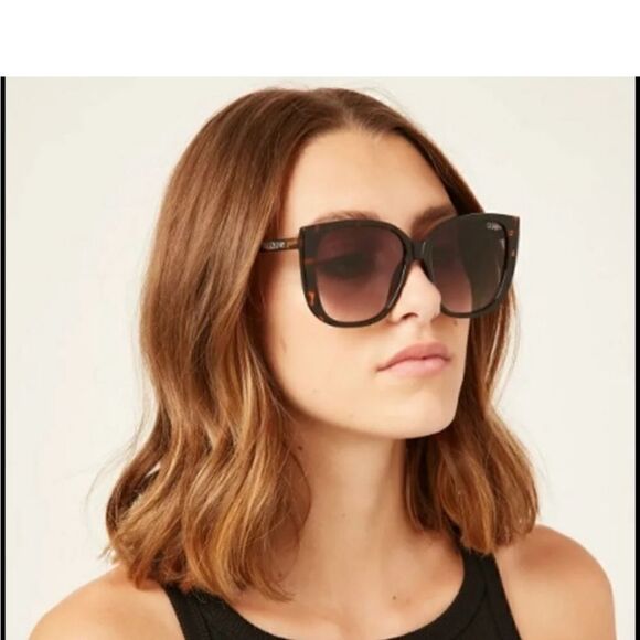 NEW! Quay rare 146 Ever After tortoise peach fade polarized sunglasses